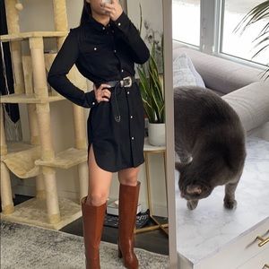 Western style fringe suede jacket/dress
